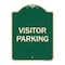 Signmission Designer Series Sign-Visitor Parking, Green Heavy-Gauge Aluminum, 24" x 18", G-1824-9869 A-DES-G-1824-9869 - alternate 1
